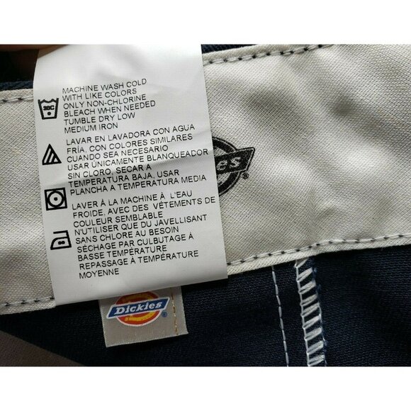 Dickies Original Fit Women’s Mid-Rise Blue Pants – Wrinkle-Resistant 8 Regular - Picture 5 of 12